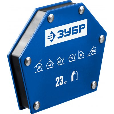 Угольники магнитные для сварочных работ ЗУБР УМ-6 до 23 кг фото Угольники магнитные для сварочных работ ЗУБР УМ-6 до 23 кг картинка